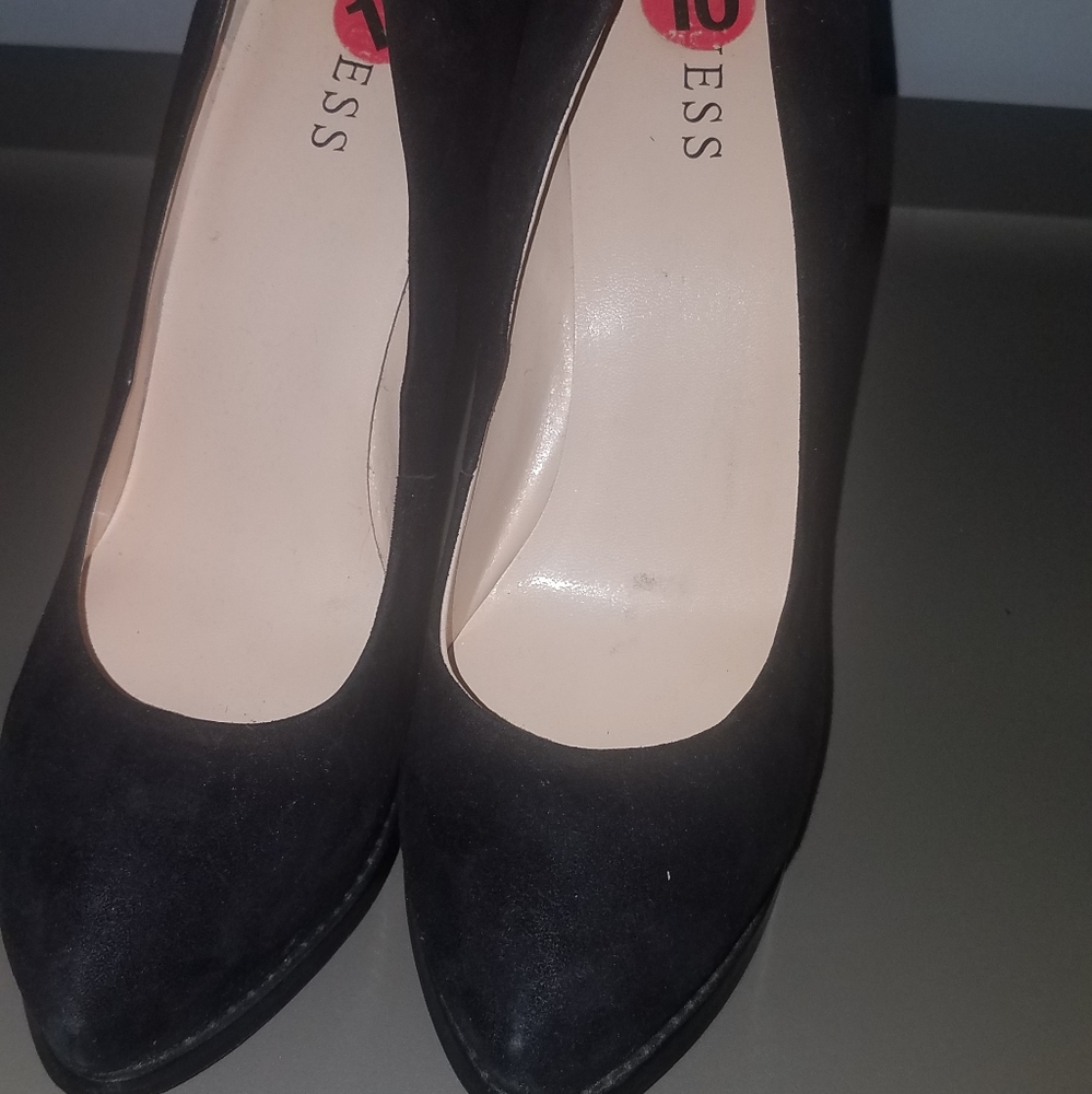 Guess Black Suede Heel
